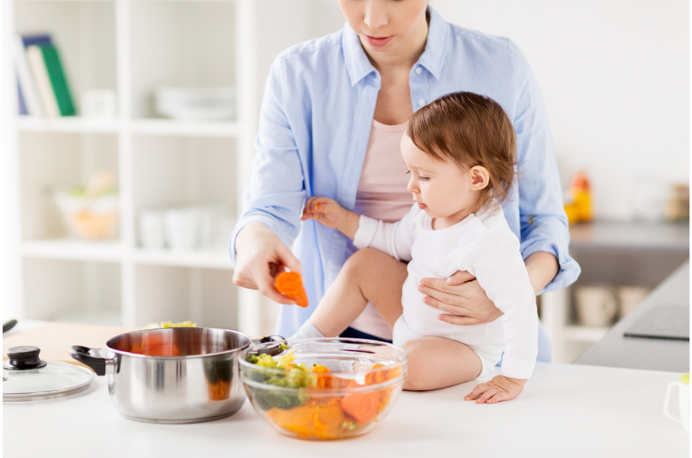 Cuisine avec bébé
